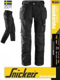 Snickers CRAFTSMEN BLACK technikai kopásbiztos lengőzsebes deréknadrág - munkaruha