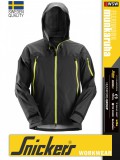 Snickers FLEXIWORK BLACK technikai stretch kapucnis softshell kabát - munkaruha