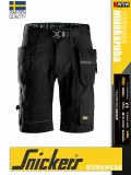 Snickers FLEXIWORK BLACK technikai stretch lengőzsebes rövidnadrág - munkaruha