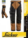 Snickers RUFFWORK BROWN canvas+ technikai pamutgazdag deréknadrág - munkaruha