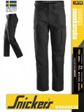 Snickers SERVICE BLACK technikai oldalzsebes chino deréknadrág - munkaruha
