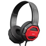 Snopy fejhallgató - sn-101 bonny red (stereo, mikrofon, 3.5mm jack, hanger&#337;szabályzó, 1m kábel, fekete-piros) 34613