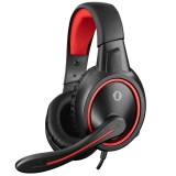 Snopy fejhallgató - sn-gx1 ergo red (mikrofon, 3.5mm jack, hanger&#337;szabályzó, nagy-párnás, 2.2m kábel, fekete-piros) 34973