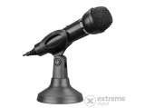 Snopy Mikrofon - SN-140M (3,5 Jack csatlakozó; 180cm kábel; állvány, fekete)