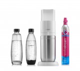 SodaStream Duo, Quick Connect, Mechanikus, Szabályozható, Műanyag, Fehér, Szódakészítő gép