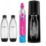 SodaStream Terra Megapack, Quick Connect, Mechanikus, Szabályozható, Műanyag, Fekete, Szódakészítő gép
