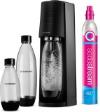 SodaStream Terra, Nero Value Pack, Quick Connect, Mechanikus, Szabályozható, Műanyag, Fekete, Szódakészítő gép