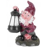 Solar lámpa, törpe, 17x16x27 cm, 1 LED