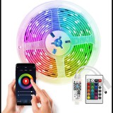 Solight Wifi Smart LED fényszalag, RGB, 5 m, készlet adapterrel és távirányítóval (WM57)