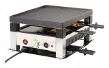 Solis 7611210977568 raclette grill sütő 4 személyes 1020 W Fekete, Ezüst