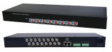 Solleysec Csavartérpár átalakító vevő-oldali, 8-csatornás aktív  BNC /CAT5, RJ45 és vagy sorkapcsos csatlakozó