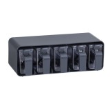 SOLMAZER IRIS fűszertartó szett tartóval 5*250ml, szürke 161290-807