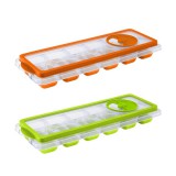 SOLMAZER IRIS jégkészítő tálca tetővel, szilikon kinyomóval, narancs, rózsaszín vagy zöld színben 161019-560 (161019-560)