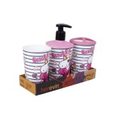 SOLMAZER IRIS Unikornis fürdőszoba szett 3 darabos 161262-003T