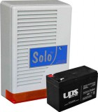 SOLO kültéri hang- és fényjelző 7Ah akkumulátorral
