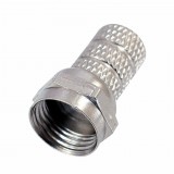 Somogyi Elektronic FF21 F csatlakozódugó, fém, KH 3 kábelre tekerhető, egyenes kivitel