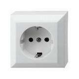 Somogyi Elektronic GAO 0310H Business Line IP20 földelt aljzat, 1 férőhelyes földelt csatlakozóaljzat, beltéri, 230V~/50Hz/16A, fehér