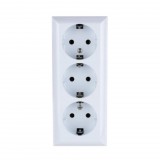 Somogyi Elektronic GAO 0312H Business Line IP20 3 férőhelyes földelt aljzat, 3 férőhelyes földelt csatlakozóaljzat, beltéri, 230 V~ / 50 Hz / 16 A, fehér