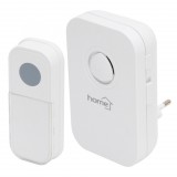 Somogyi Elektronic Home DB 1031AC vezeték nélküli csengő, 100m hatótáv, 3-fokozatú hangerő, 36 dallam, 8 párosítható nyomógomb, zavarvédett, 230V-os tápellátás