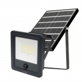 Somogyi Elektronic Home FLP600SOLAR napelemes LED reflektor, 40 db SMD LED, 600lm, mozgásérzékelő, IP65 védettség, szolárpanel, távirányítható
