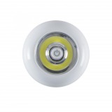 Somogyi Elektronic Home GL 05 elemlámpa, 1 x 3 W COB LED, 4200 K, hidegfehér, nyomógombos, öntapadós felület
