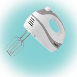 Somogyi Elektronic Home HG KM 18 kézi mixer, teljesítmény 250 W, 5 sebességfokozat, TURBO fokozat, habverő és dagasztó karok, fehér