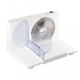 Somogyi Elektronic Home HG SZE 01 szeletelőgép, teljesítmény 150 W, szeletelési vastagság 0-1,5 cm, rozsdamentes forgókés ∅17 cm, összecsukható