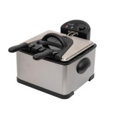 Somogyi Elektronic Home HGOLS4 olajsütő, 2000 W, max. 6 literes olajtartály, rozsdamentes készülékház, 3 sütőkosár