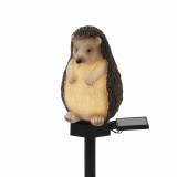 Somogyi Elektronic Home MX671S napelemes kerti sün lámpa, 1 db melegfehér LED, akkumulátor, műgyanta, leszúrható