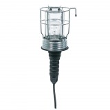 Somogyi Elektronic Home PL 20 szerelőlámpa, 60 W, E27, IP54, fém rács, gumi markolat, kettős szigetelés