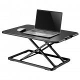 Somogyi Elektronic Home SST 01 ülő-álló asztali munkahely, minőségi MDF alapanyag, nagy szilárdságú acélváz, 5 magasságbeállítás, benyomható fogantyú, 67x47cm