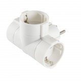 Somogyi Elektronic Home TPF-36 földelt hálózati T" elosztó, 3 db földelt aljzat, 250 V~, max. 16 A, max. 3680 W"