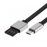 Somogyi Elektronic Home USBF 2 töltőkábel, 2 oldalú, fordítható, USB-A dugó, microUSB-B dugó, 2m, 2,1A, adatkábel