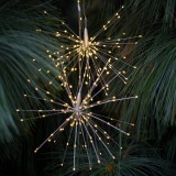 Somogyi Elektronic Karácsonyi kültéri elemes csillagszóró világítás 45 cm meleg fehér