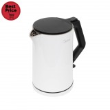 Somogyi Elektronic Midea MK-15H01A vízforraló, max. 2200 W, 1,5 L, duplafalú, fehér-fekete