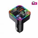 Somogyi Elektronic SAL FMBT 18RGB autós kihangosító és töltő, 5 in 1, FM modulátor, dupla USB gyorstöltő, feszültségmérő, basszus-kiemelés gomb