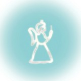 Somogyi KID 413 Angyal LED karácsonyi ablakdísz