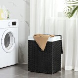 SONGMICS 90L rattan ruhakosár LCB51BK