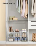 SONGMICS Cipődobozok, 6 darabos csomag, műanyag cipőtároló LSP406W02