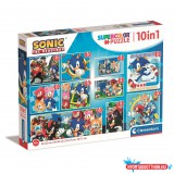 Sonic a sündisznó Heroes Rivals 10 az 1-ben puzzle Clementoni