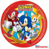 Sonic a sündisznó Sega papírtányér 8 db-os 23 cm FSC