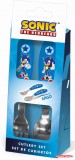 Sonic a sündisznó Speed fém ergo evőeszköz készlet - 2 darabos