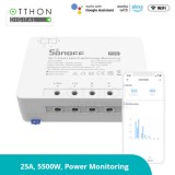 Sonoff » POW (R3) WiFi-s, internetről távvezérelhető okosrelé (25A / 5500W), áramfogyasztás-mérővel, túlfeszültség-védelemmel