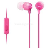 SONY MDREX15APPI Rózsaszín mikrofonos fülhallgató (MDREX15APPI)