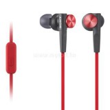 SONY MDRXB50APR Extra Bass Piros mikrofonos fülhallgató (MDRXB50APR)