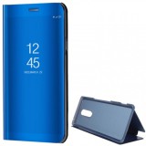 Sony Xperia 1, Oldalra nyíló tok, hívás mutatóval, Smart View Cover, kék (utángyártott) (RS86194) - Telefontok