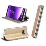 Sony Xperia L2, Oldalra nyíló tok, stand, Forcell Elegance, arany (69145) - Telefontok