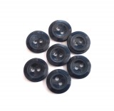 Sötétkék 2 lyukas gomb - 18 mm