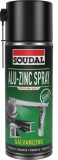 SOUDAL 154608 Technikai Alu-Zinc Spray 400ml (Magasfényű)