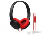 SoundMAGIC P11S On-Ear fejhallgató headset Fekete-Piros